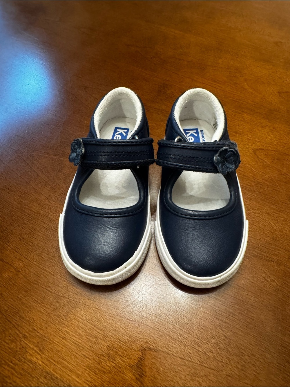 Keds Kids Navy Mary Jane with Flower Strap